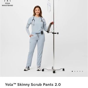 Figs yola dusty blue medium petite